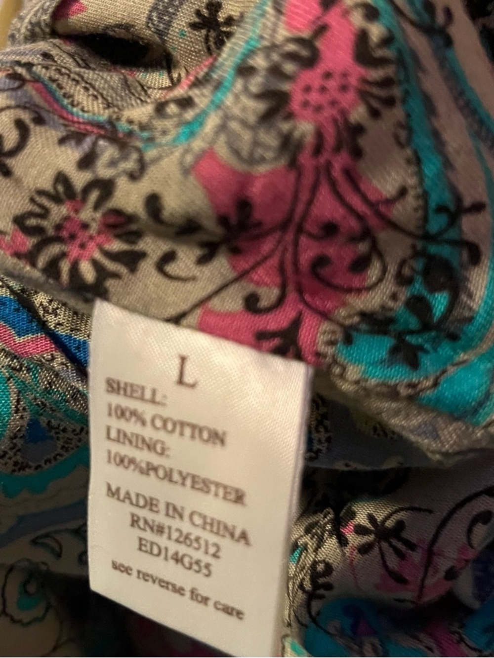 Aratta Tan Peplum Jacket with Artistic Back Motif Large - Picture 9 of 9